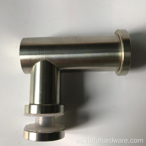 Conector de vidrio de acero inoxidable a la esquina de la pared